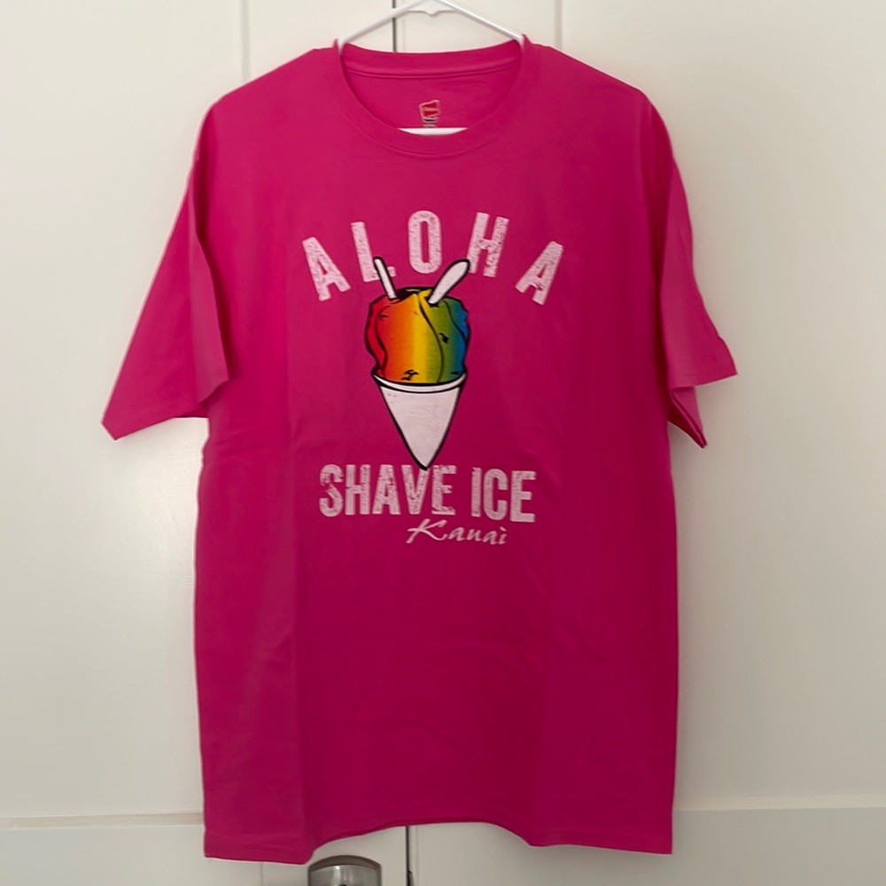 NEW WITHOUT TAGS Aloha Shaved Ice Tshirt from Kauai.  Size L.